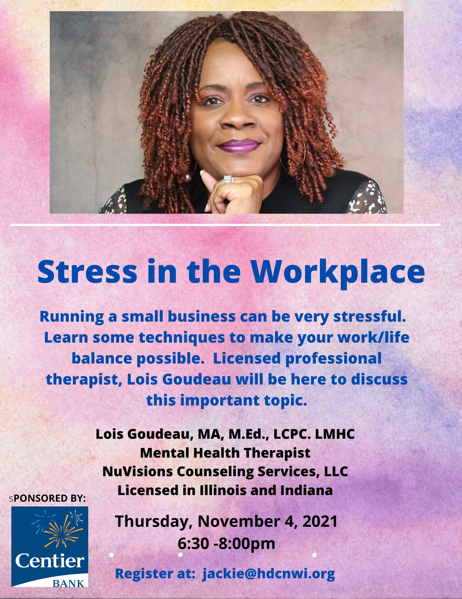 Stress in Workplace flyer