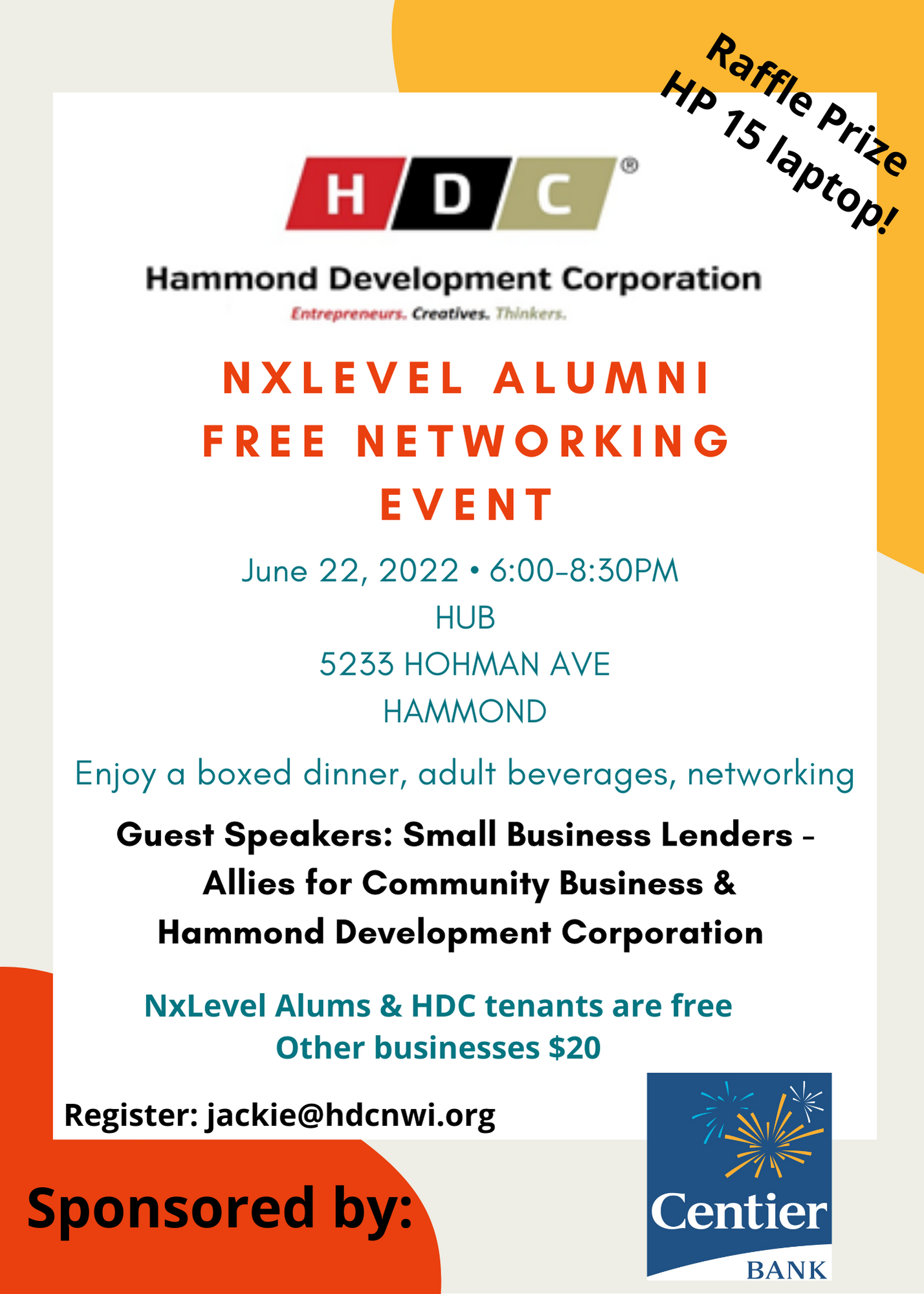 NxLevel Alumni Event Flyer