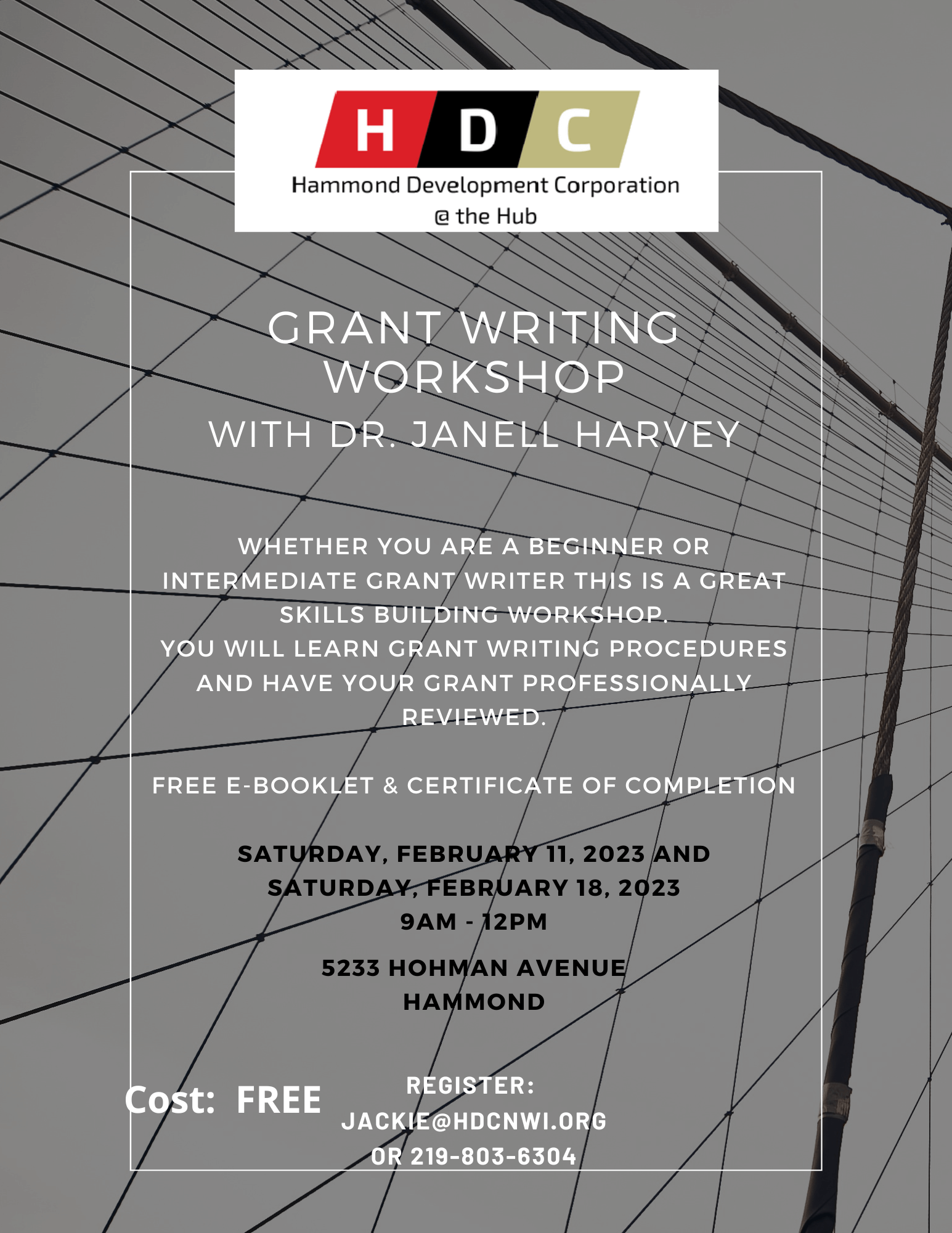Grant Writing Workshop Flyer